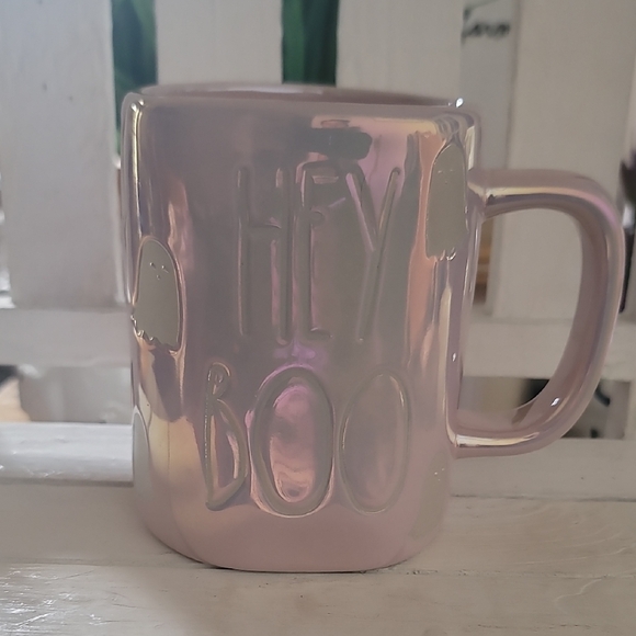 Rae Dunn Other - Rae Dunn Iridescent 'Hey Boo' Mug